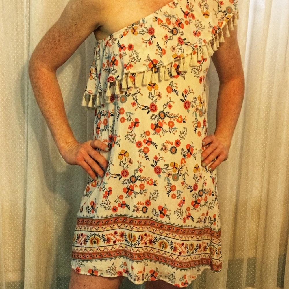 Floral off the shoulder dress